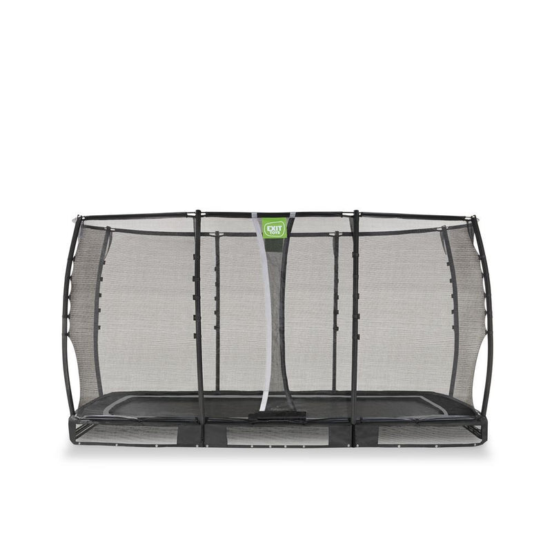 EXIT Allure Premium nedgravet firkantet trampolin 214x366cm - sort