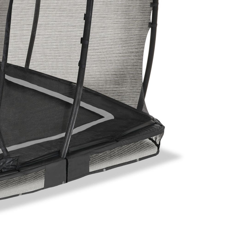 EXIT Allure Premium nedgravet firkantet trampolin 214x366cm - sort