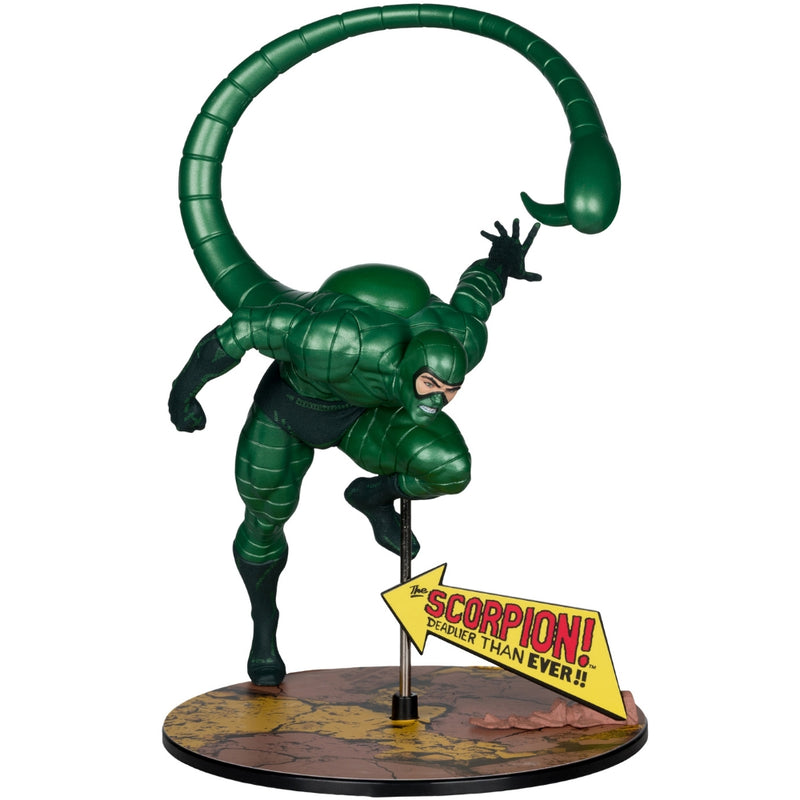 Marvel Scorpion samlerfigur i skala 1:10 (Metallic) (Amazing Spider-Man #318) Gold Label McFarlane Toys