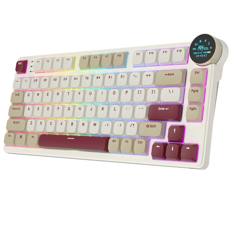Royal Kludge N80 taktil 80K Rosy Clouds - RGB ANSI (ENG) trådløs