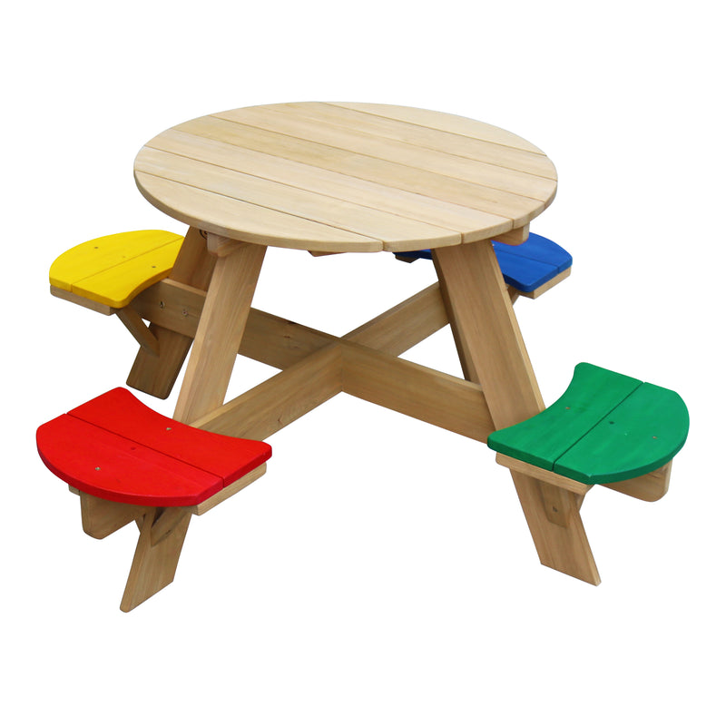 AXI UFO Picnicbord Rundt - Regnbue