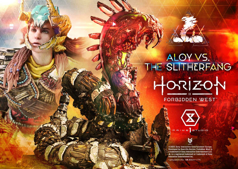 Prime 1 Studio Ultimate Diorama Masterline Horizon Forbidden West Aloy vs. The Slitherfang Bonus Version