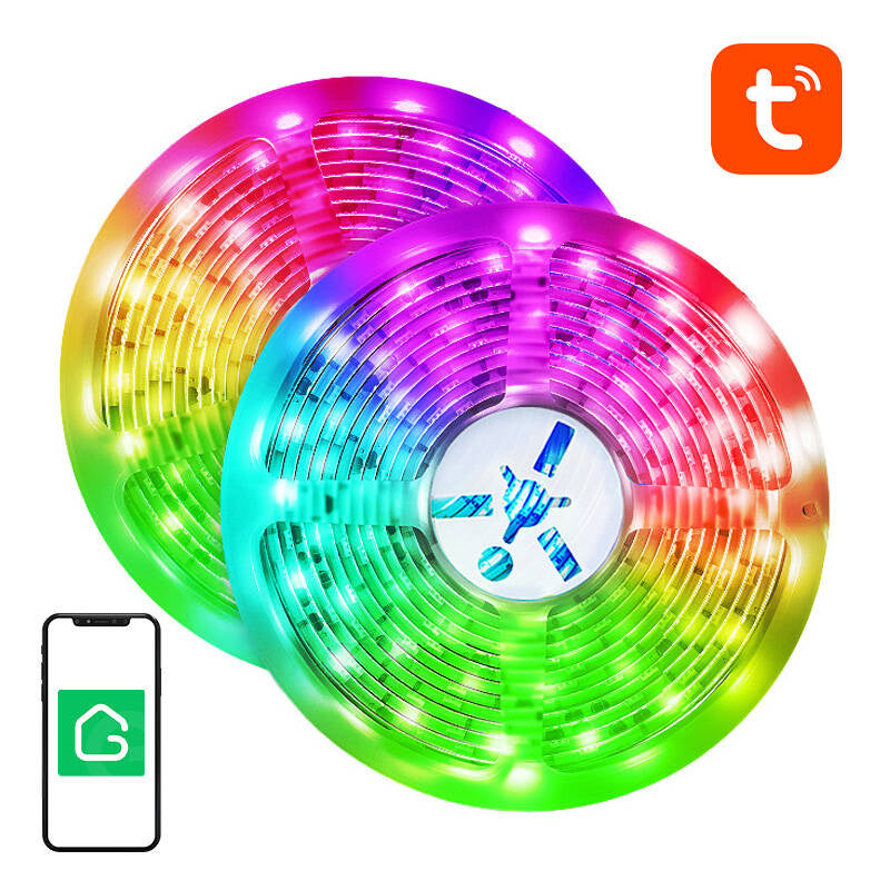 NiteBird SL3 smart WiFi RGB LED-lysbånd (2x5m), Tuya