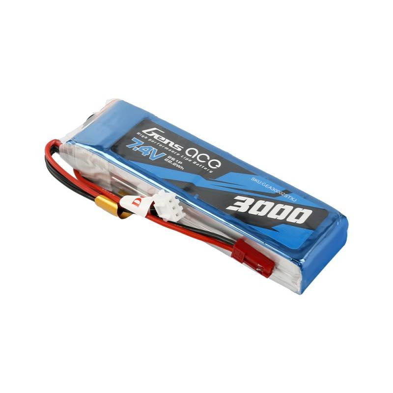 Gens Ace LiPo-batteri 3000mAh 7.4V 1C 2S1P