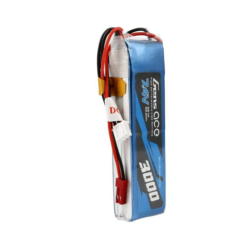 Gens Ace LiPo-batteri 3000mAh 7.4V 1C 2S1P