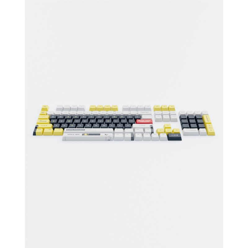 Dark Project KS-2036 PBT tastaturtaster (keycaps), ENG hvid/gul