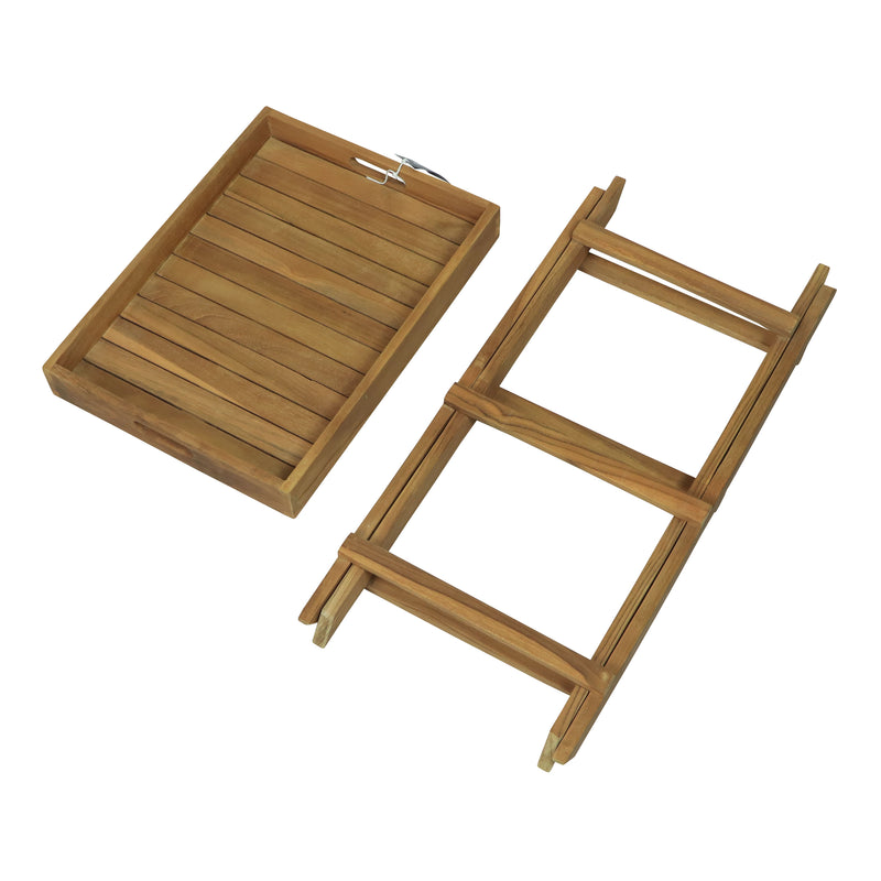 AXI Inda Teak Sidebord sammenklappeligt med aftagelig bakke