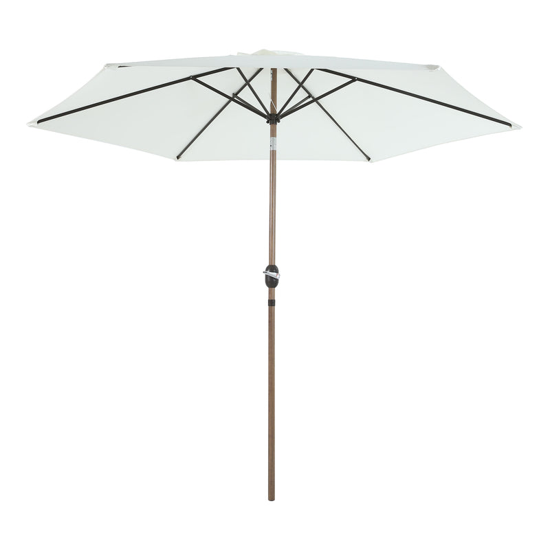 AXI Noor Markedsparasol Ø 300cm Egetræslook/Beige