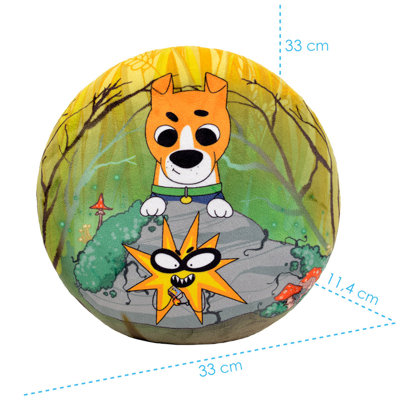 WP MERCHANDISE Patron the Dog (tegnefilm) - Dog Patron & Bubuh pyntepude