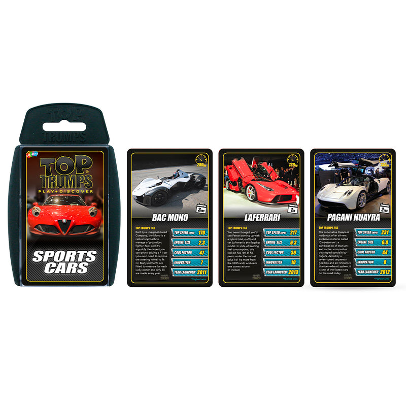 Winning Moves Sports Cars ver. EN - Top Trumps engelsk
