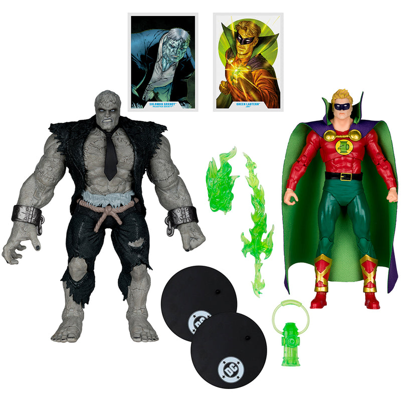 DC Multiverse Solomon Grundy vs Green Lantern (JSA) 7 tommer figur og megafigur, 2-pak McFarlane Toys