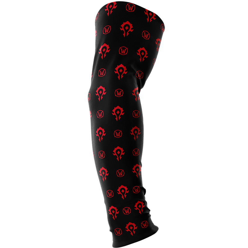World of Warcraft Horde sømløst gaming-armærme sort/rød