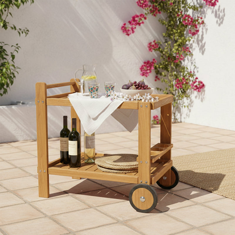 AXI Miri Teak Serveringsvogn