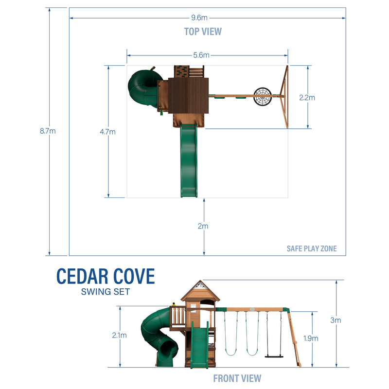 Backyard Discovery Cedar Cove Legetårn