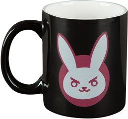 Jinx Overwatch - D.Va krus sort/lyserød, 325 ml