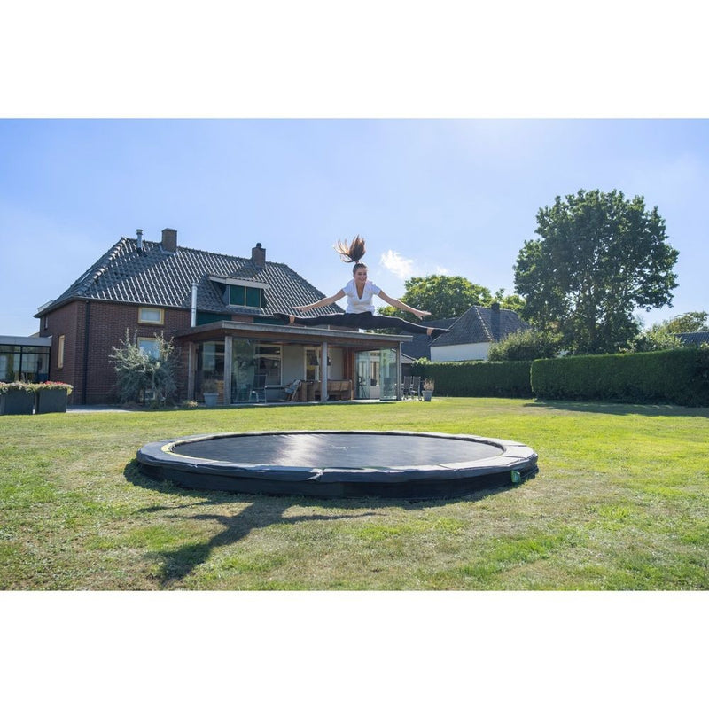 Silhouette Sport - rund nedgravnings trampolin (EXIT) - Sort