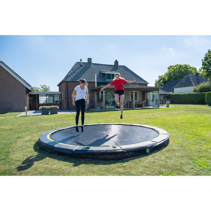 Silhouette Sport - rund nedgravnings trampolin (EXIT) - Sort