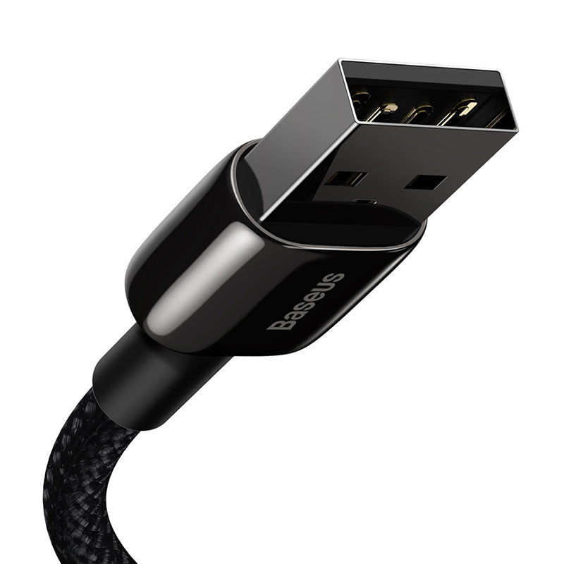 Baseus Tungsten Gold kabel USB til iP 2.4A 2m (sort)