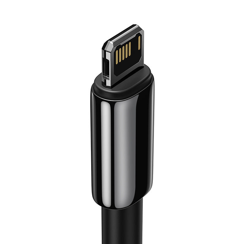 Baseus Tungsten Gold kabel USB til iP 2.4A 2m (sort)