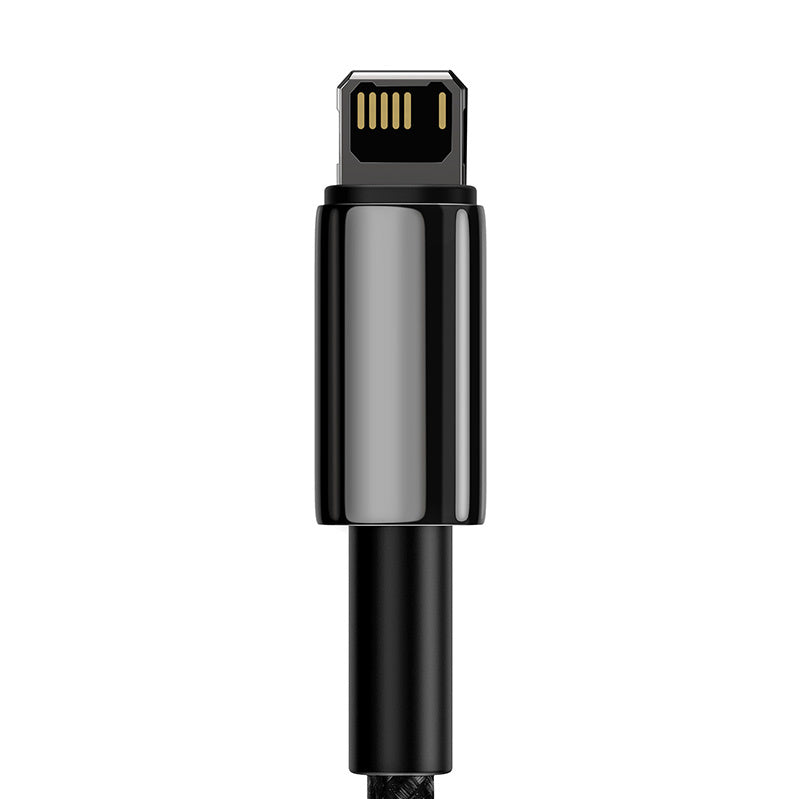 Baseus Tungsten Gold kabel USB til iP 2.4A 2m (sort)