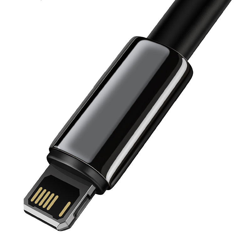 Baseus Tungsten Gold kabel USB til iP 2.4A 2m (sort)