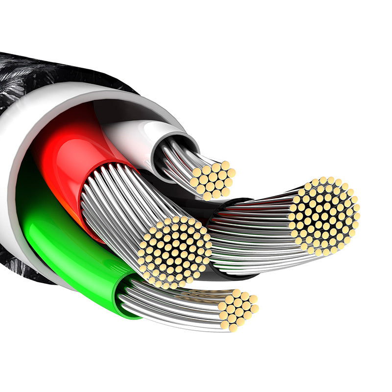 Baseus Tungsten Gold kabel USB til iP 2.4A 2m (sort)