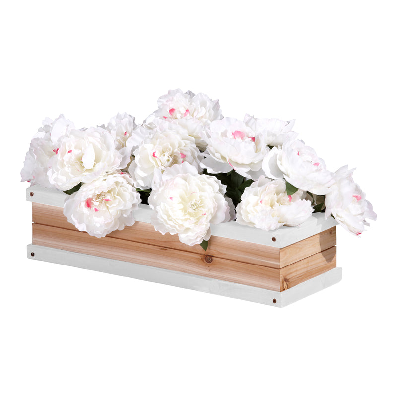 AXI Blomsterkasse - Brun/Hvid