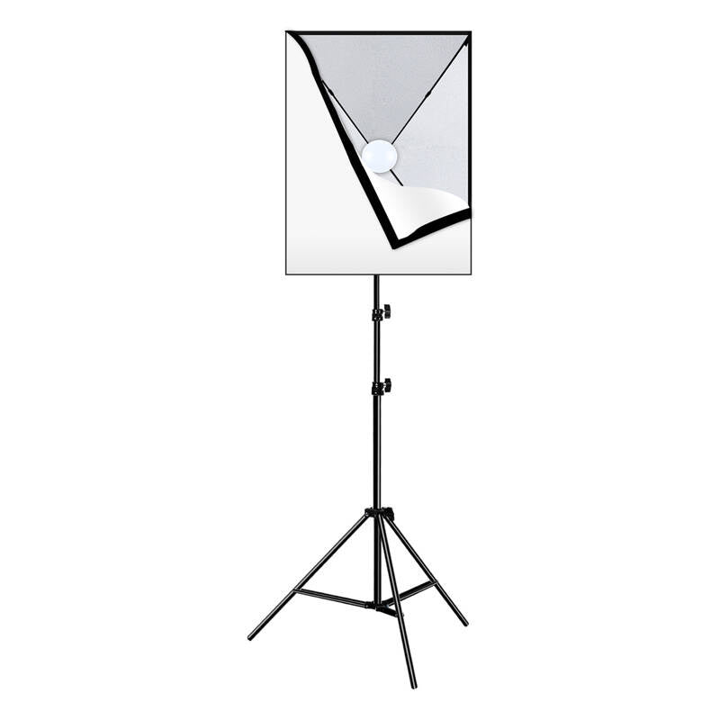 Puluz studiesæt LED-softbox 50x70cm, stativ, LED-pære 1 stk. PU5070EU