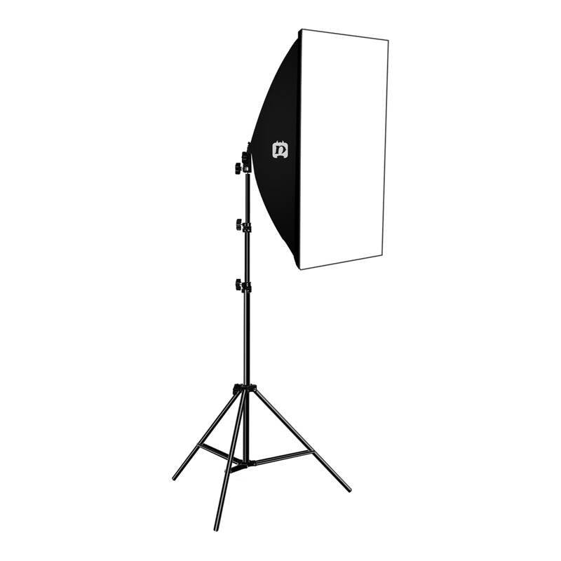 Puluz studiesæt LED-softbox 50x70cm, stativ, LED-pære 1 stk. PU5070EU