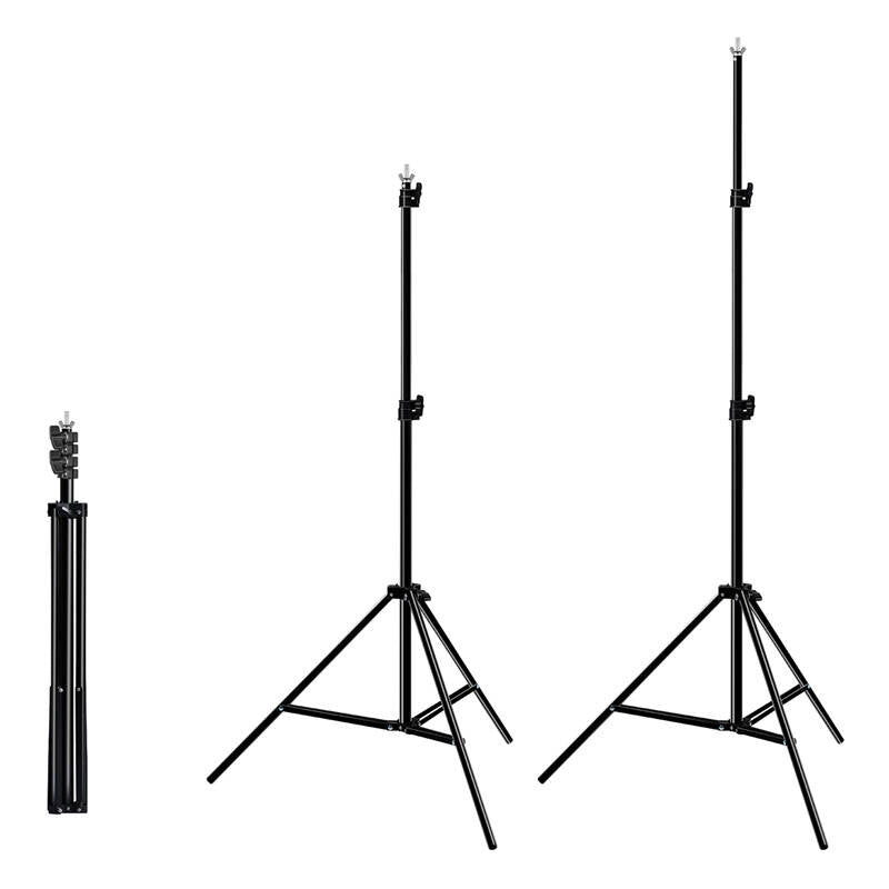 Puluz baggrundsstativ til fotostudie 2x2m + baggrunde 3 stk. PKT5204