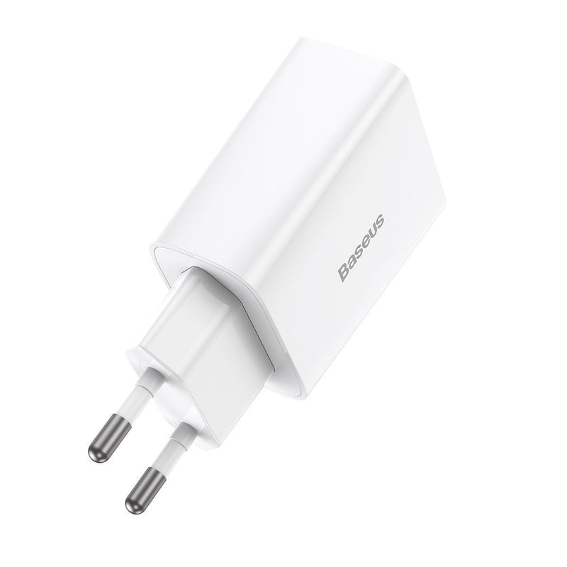 Baseus Speed Mini hurtiglader, USB-C, PD, 3 A, 20 W (hvid)