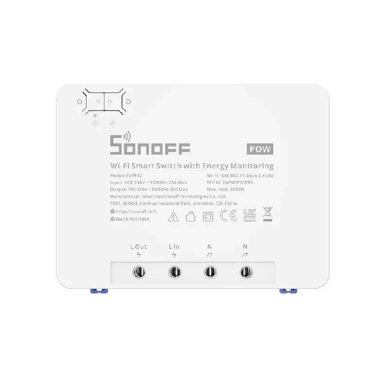 Sonoff POWR3 smart WiFi-kontakt med strømmålingsfunktion