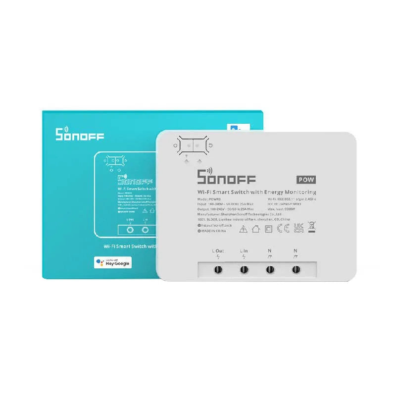 Sonoff POWR3 smart WiFi-kontakt med strømmålingsfunktion