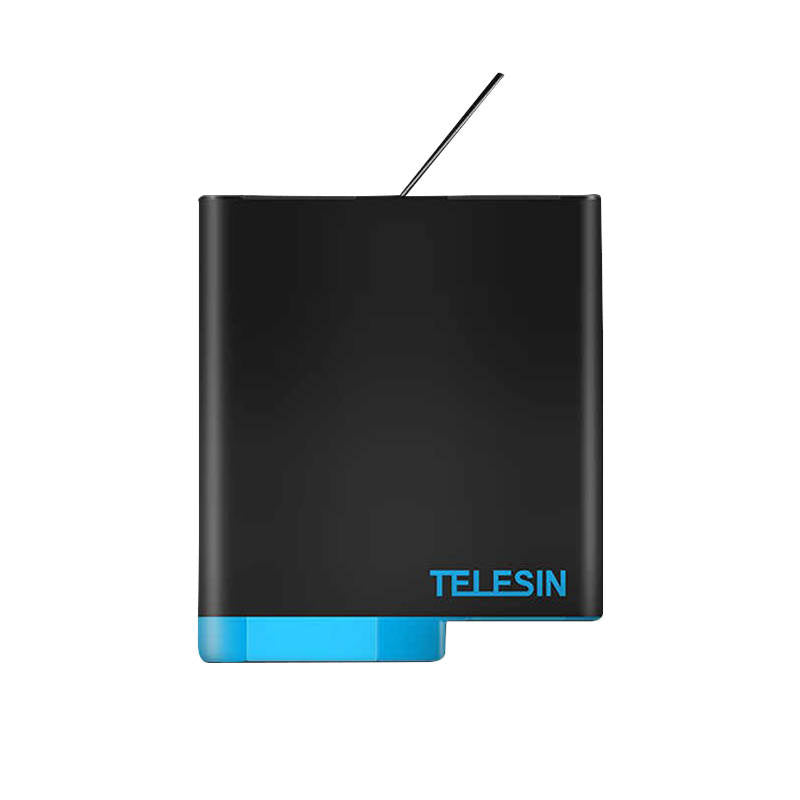 Telesin Box tre-kanals lader til GoPro Hero 5/6/7/8 + 2 batterier (GP-BNC-801)