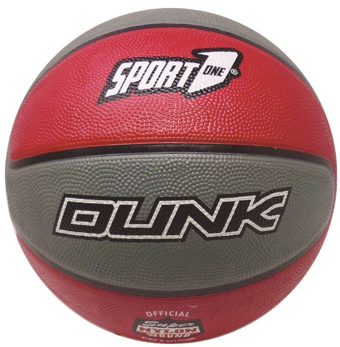 Dunk basketball str. 7 - rød/grå