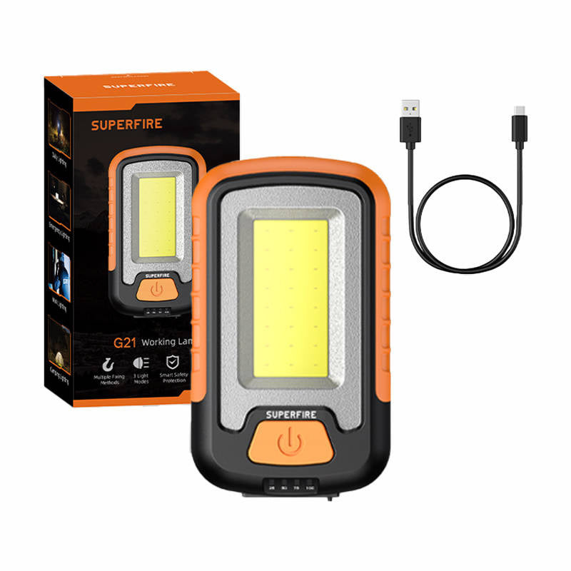Superfire G21 arbejdslygte, 650lm, USB
