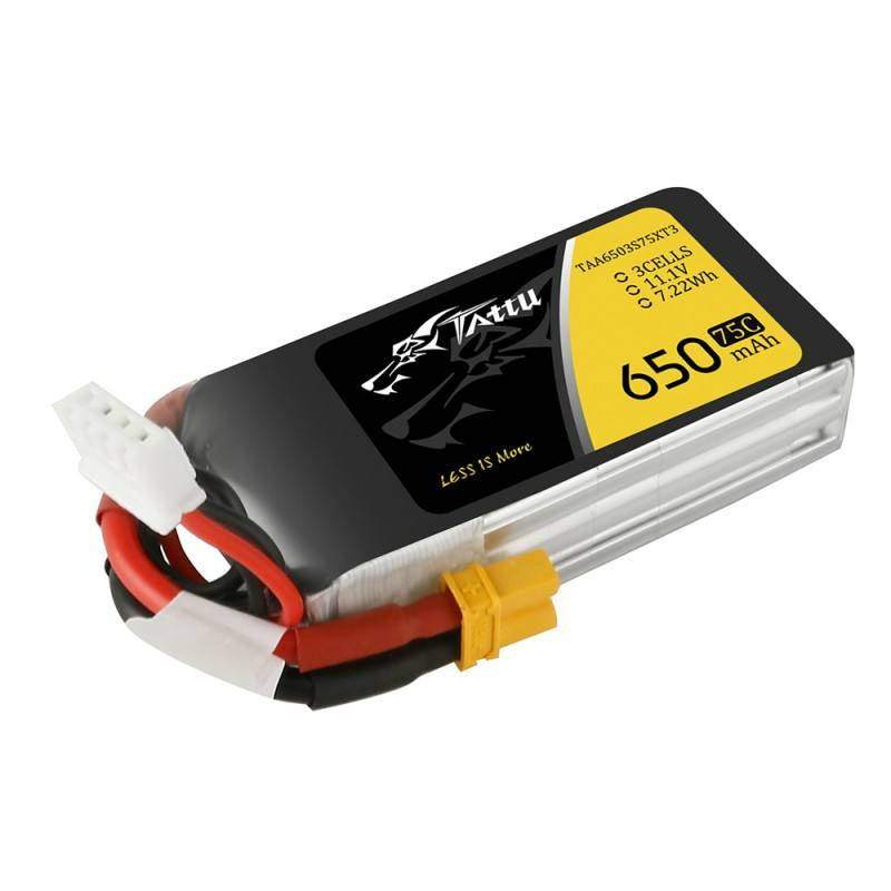 Tattu batteri 650mAh 11,1V 75C 3S1P