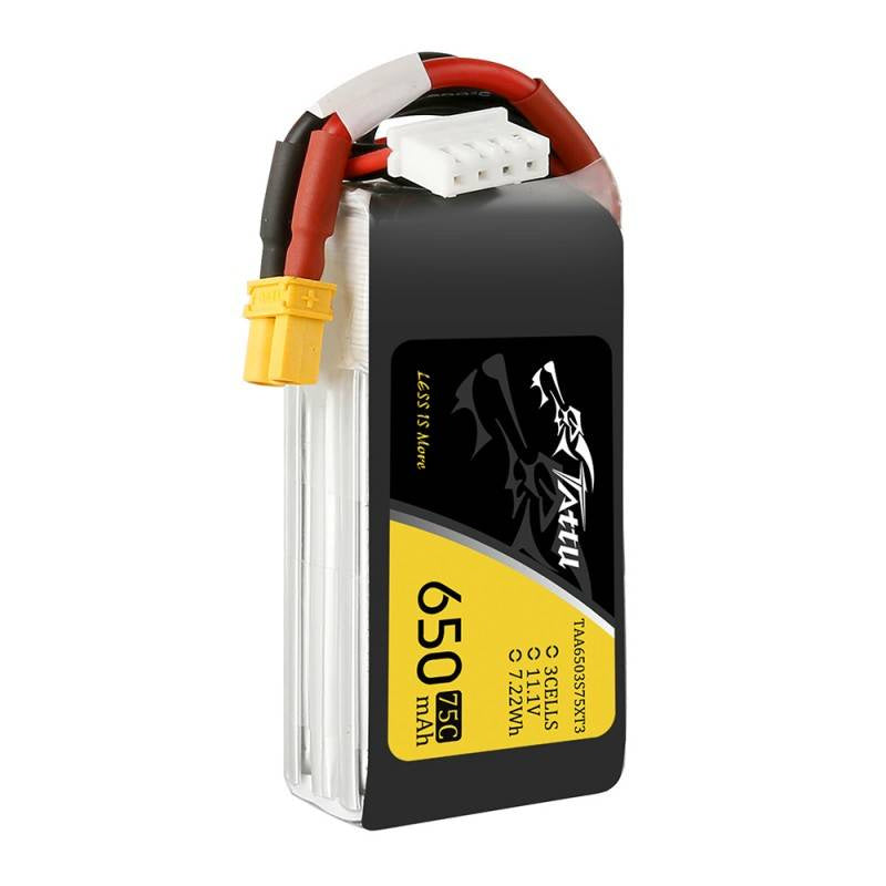 Tattu batteri 650mAh 11,1V 75C 3S1P