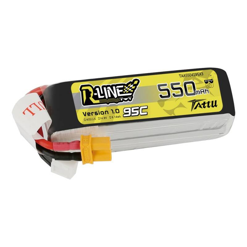 Tattu R-Line batteri 550mAh 14.8V 95C 4S1P