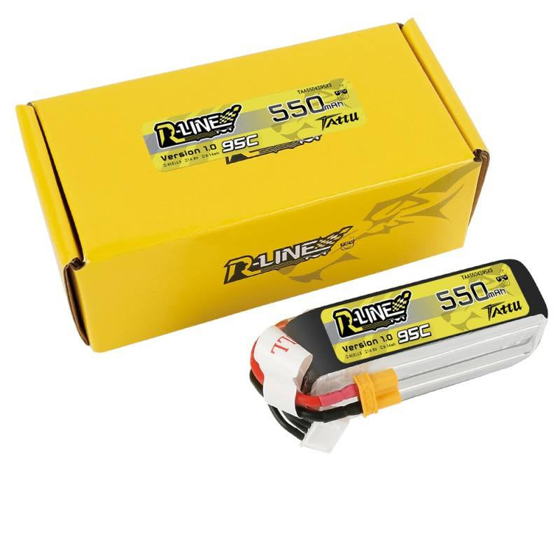 Tattu R-Line batteri 550mAh 14.8V 95C 4S1P