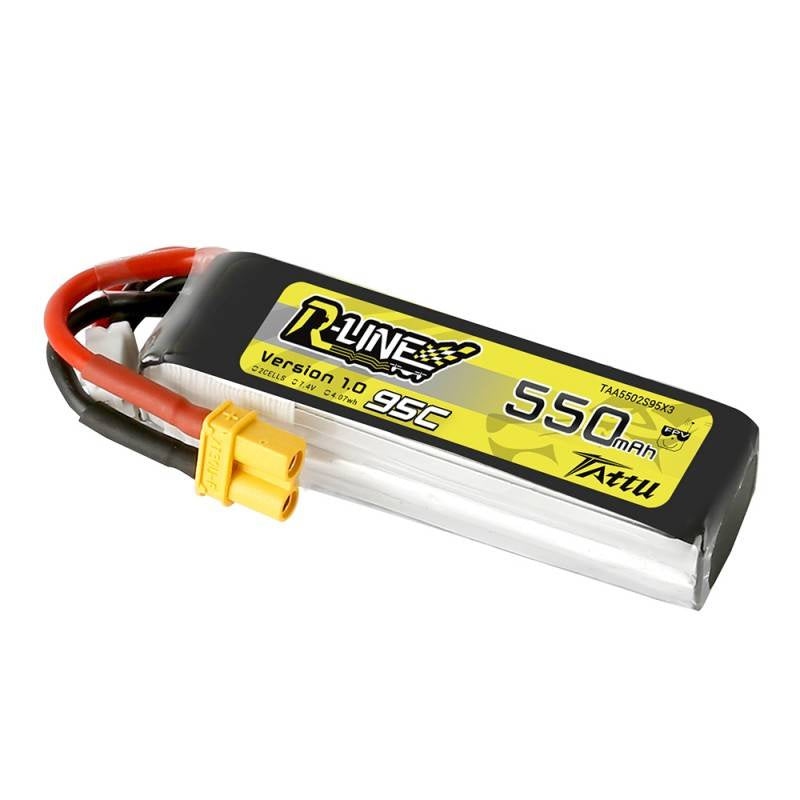 Tattu R-Line batteri 550mAh 7.4V 95C 2S1P XT30