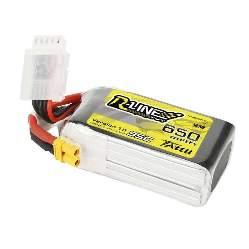 Tattu R-Line batteri 650mAh 14,8V 95C 4S1P XT30