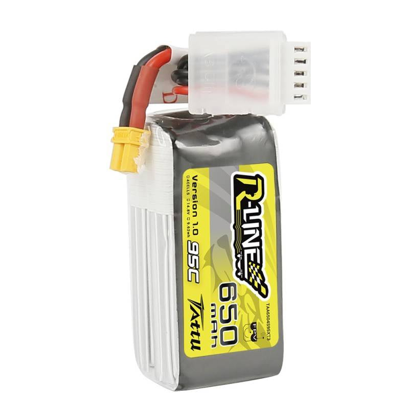 Tattu R-Line batteri 650mAh 14,8V 95C 4S1P XT30