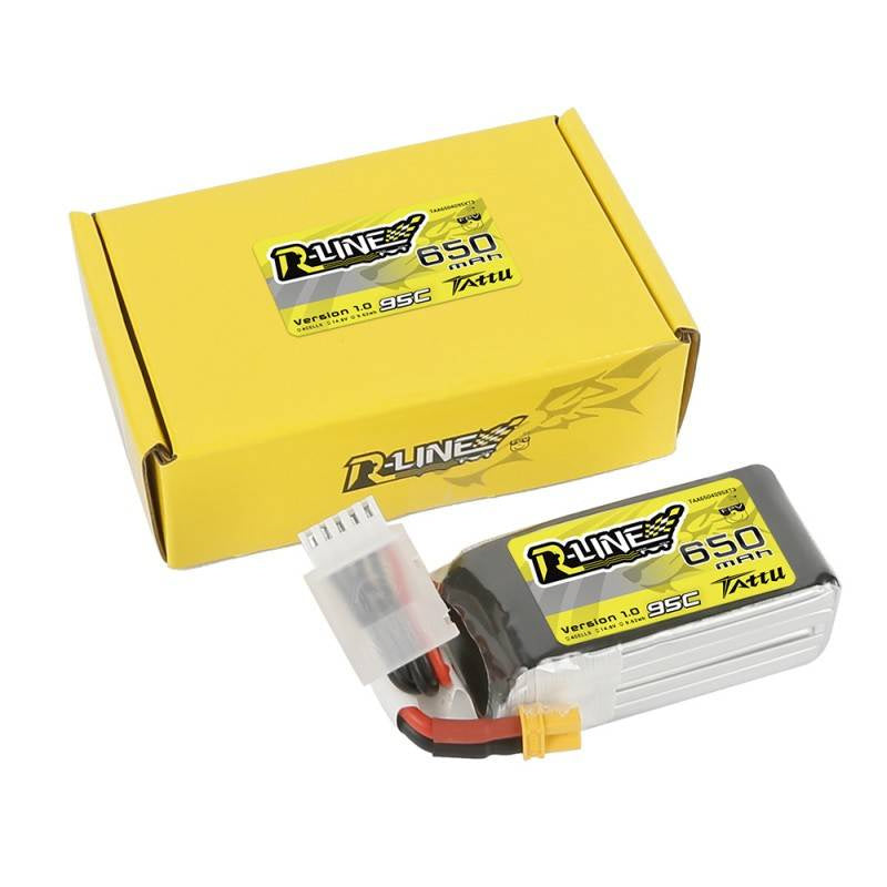 Tattu R-Line batteri 650mAh 14,8V 95C 4S1P XT30