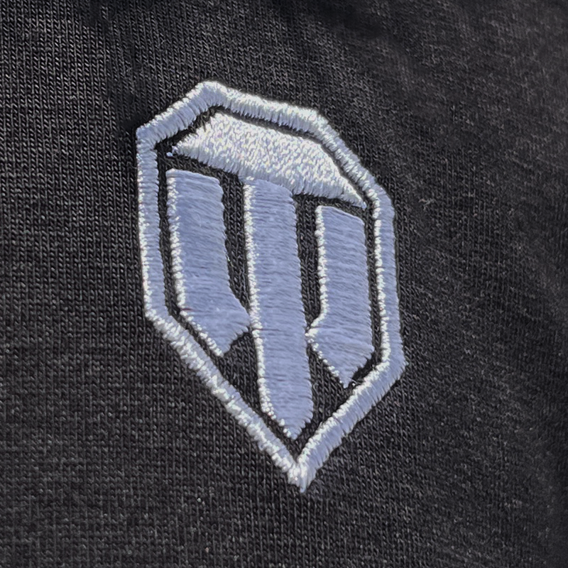 World of Tanks T-shirt med broderi sort