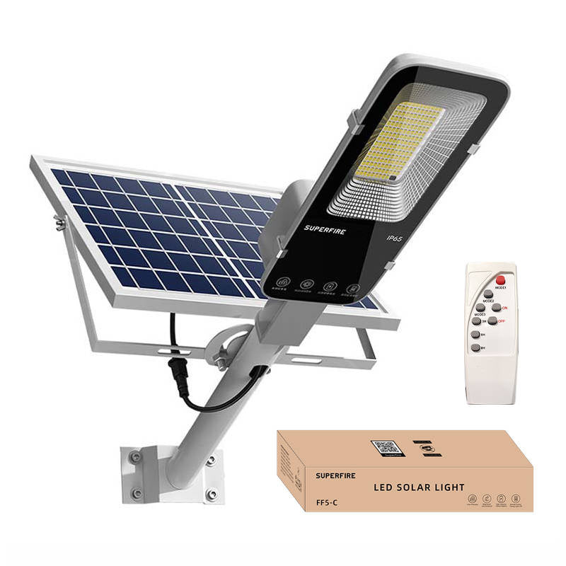 Superfire FF5-C solcellelampe, 263W, 1200lm, 15000mAh