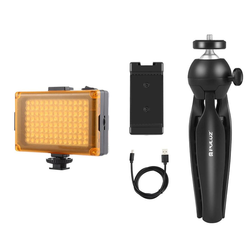 Puluz livestreaming-sæt: stativ, LED-lampe og telefonholder PKT3131B