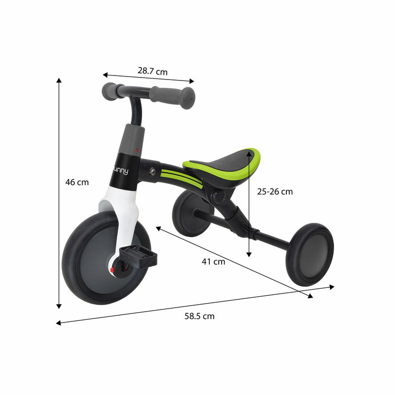 Sunny Walker 2-i-1 balancecykel 2000 i pulverlakeret stål