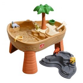 Dino gravebord med sand og vand
