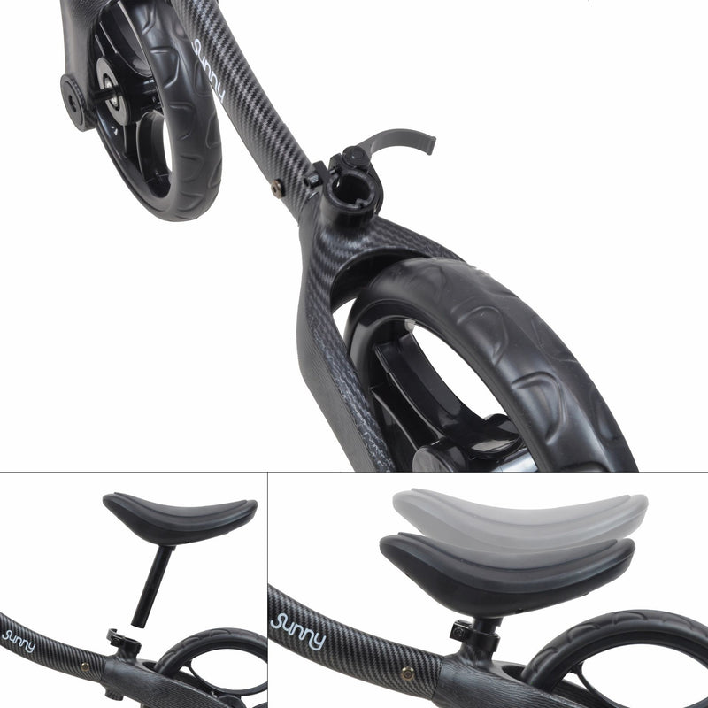 Metal balance cykel 3000 med carbonfiber look
